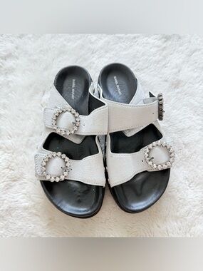 Isabel Marant women suede sandals with crystals size 36 EU Authentic